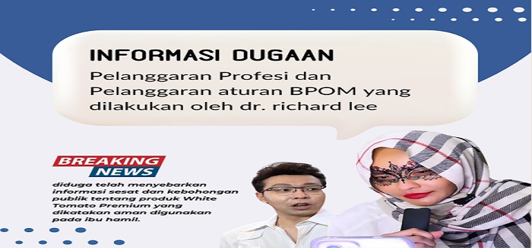 dr. Richard Lee: Diduga Pernyataannya Sangat Merugikan